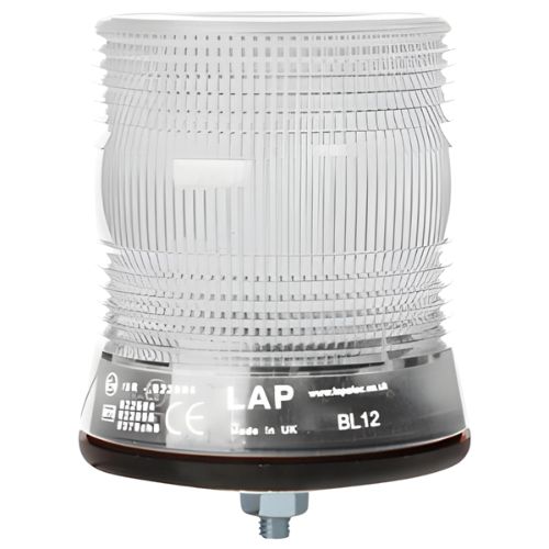 Led Beacon - Amber Colour, Single Point Fixing, 12/24v, LAP Electrical - LKB 060C